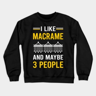 3 People Macrame Crewneck Sweatshirt